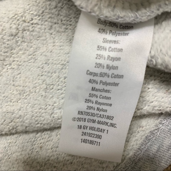 GYMBOREE Woven Jogger Dress With Waffle Knit Long Sleeves Grey Girls 10-12Y - Picture 8 of 9